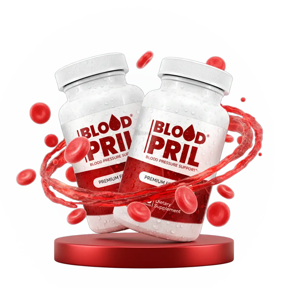 BloodPril blood pressure support supplement bottle